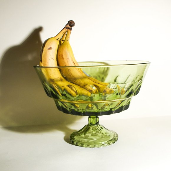 Vintage Thumbprint Fruit Pedestal - Picture 2 of 5